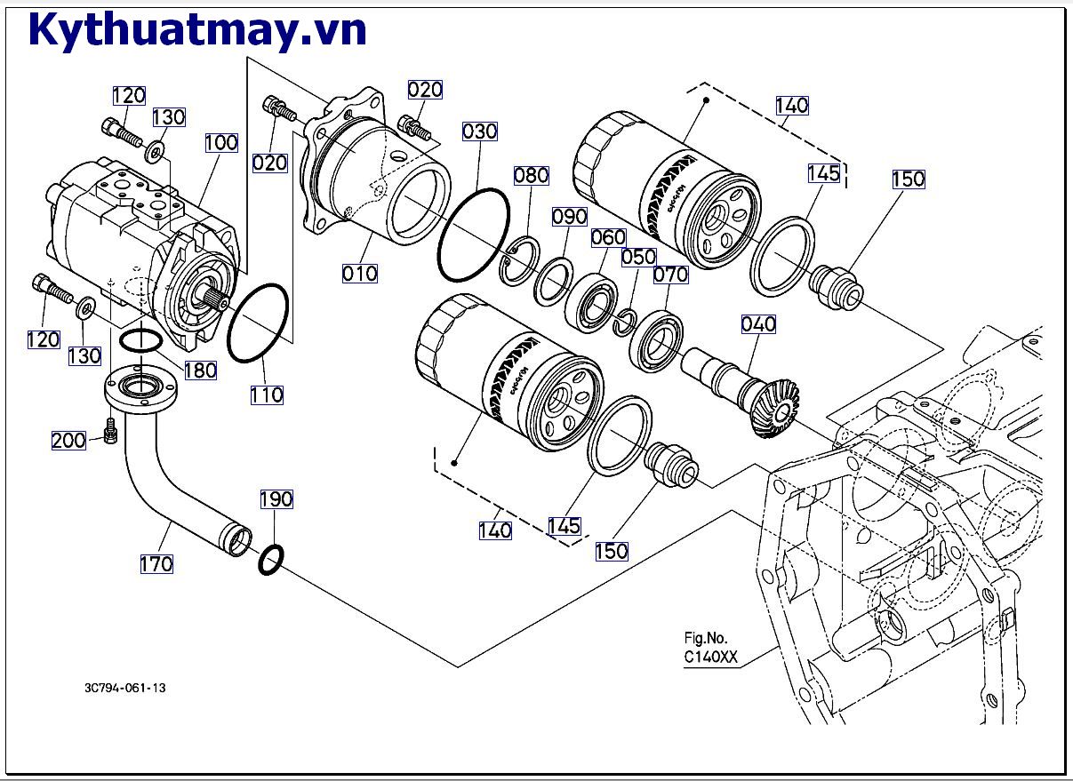 Bơm thủy lực ( mới) 10001 đến 49999